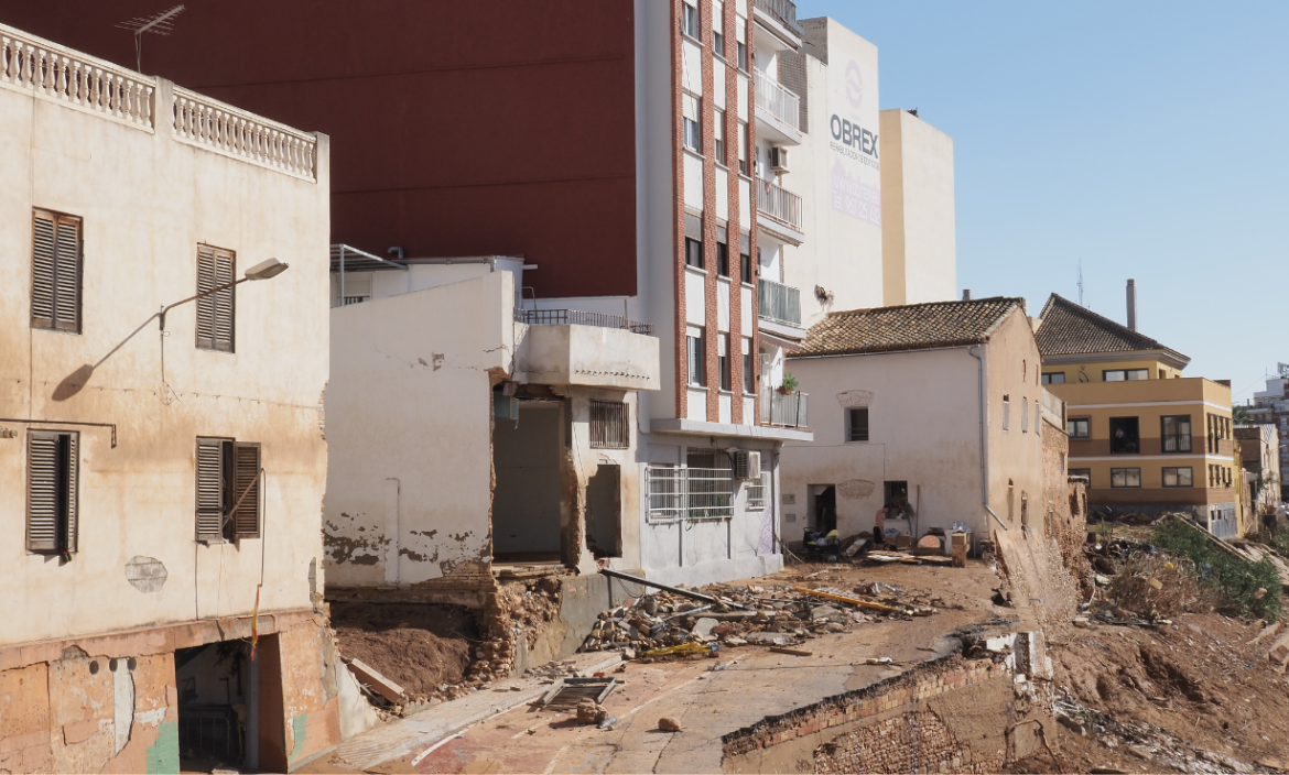 La DANA ha dejado destrucción en Valencia, España.