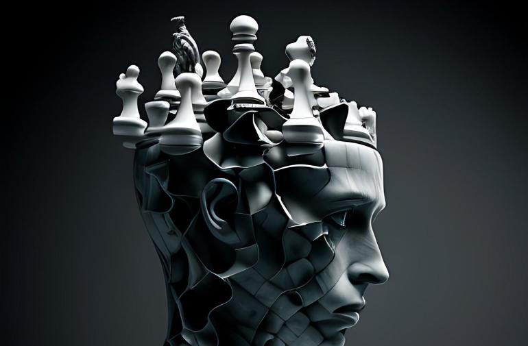 El ajedrez como representación de la concentración.