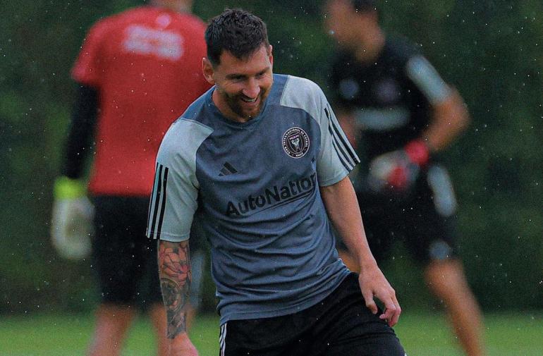 Lionel Messi ya realiza entrenamientos con el Inter de Miami.