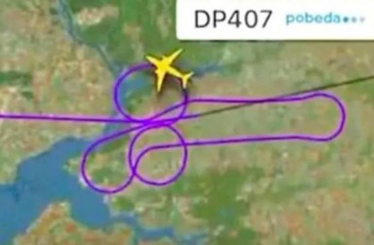 Dos pilotos, investigados por hacer este dibujo con la ruta de su Boing 737.