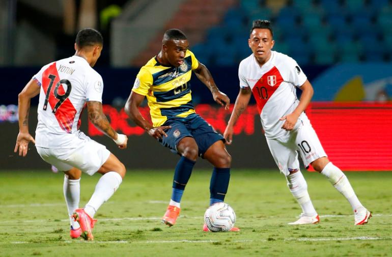 Ecuador empata con Perú y se aleja de los cuartos de final de la Copa América.