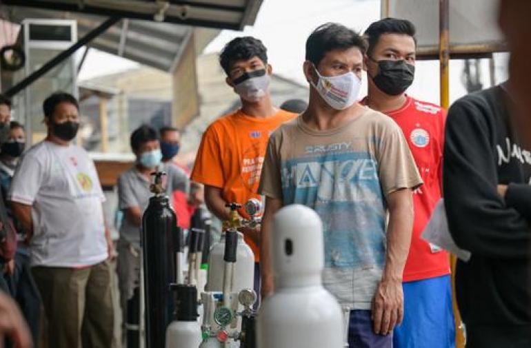 La pandemia del covid-19 se traslada a Indonesia.