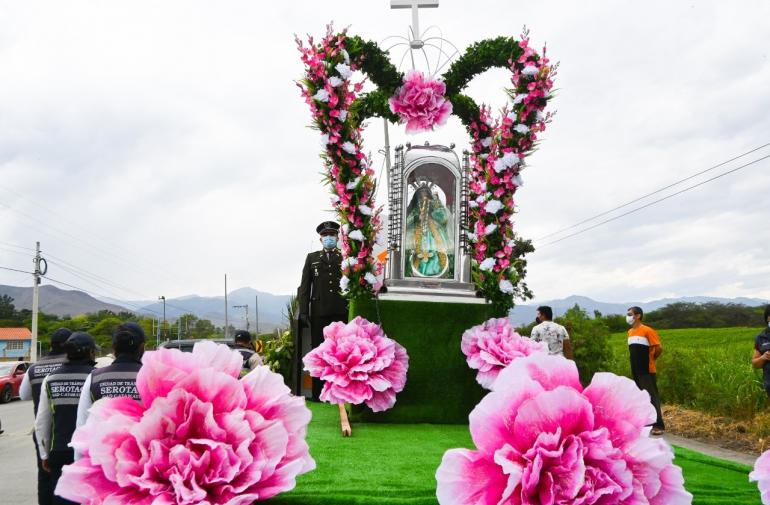 Virgen del Cisne pasa por Catamayo