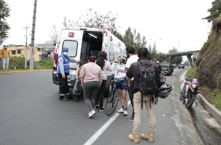 Accidente - Ciclistas - Carretera