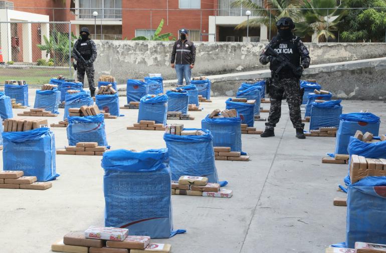 Ecuador incauta una tonelada de droga en frontera con Perú entre enero-marzo