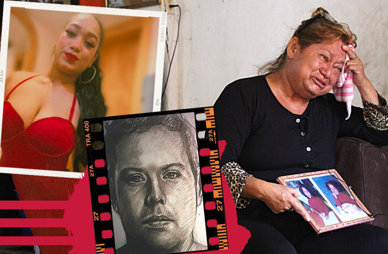Gardenia Gómez llora desconsolada tras confirmar que su hija fue asesinda en Estados Unidos.