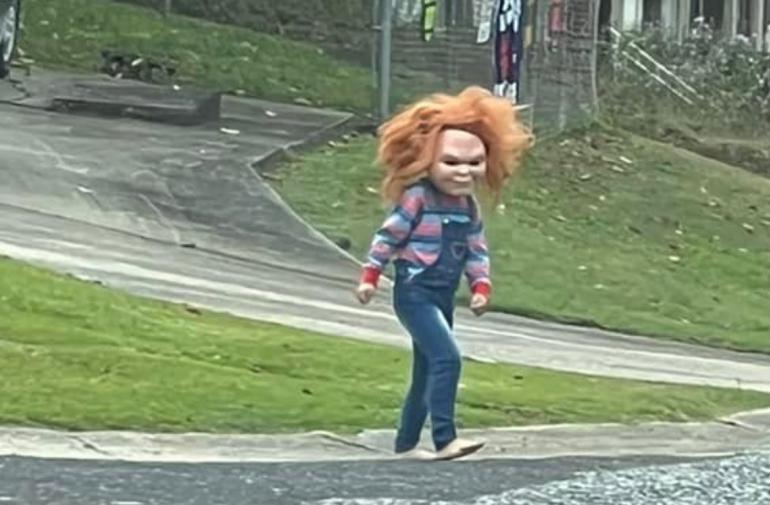 No es Halloween, pero un Chucky anda 'matando' de miedo a la gente en Alabama