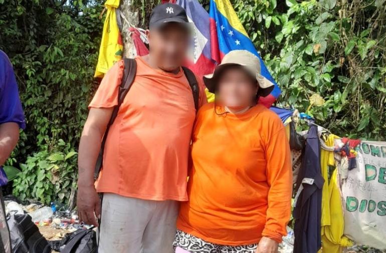La pareja hizo el recorrido desde Quito hacia el Darién, en Panamá.