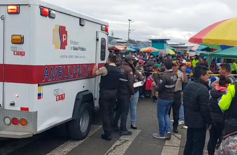 Heridos en mercado de la Feria Libre de Cuenca