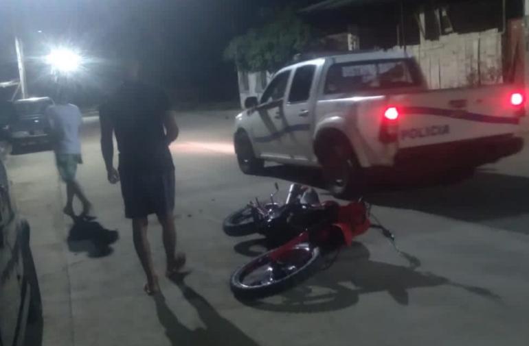 Investigan si la moto era de los baleados o de los asesinos.