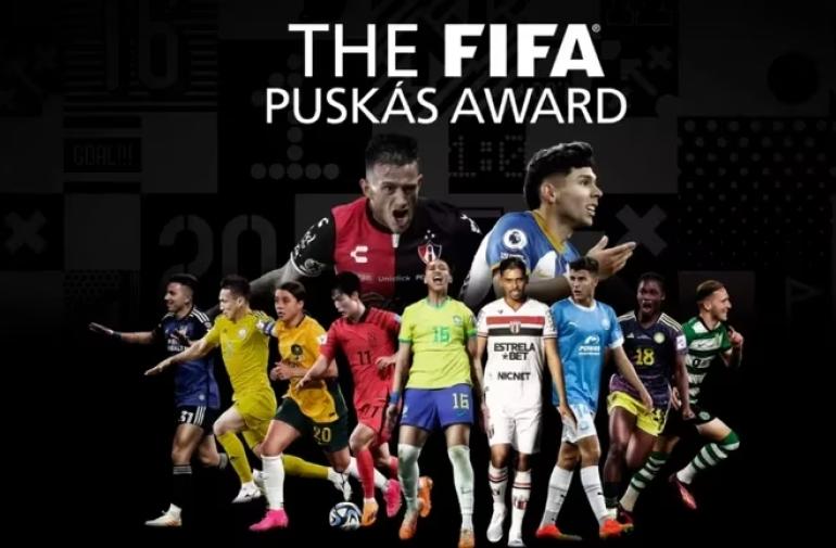 Los 11 nominados al premio Puskás 2023.