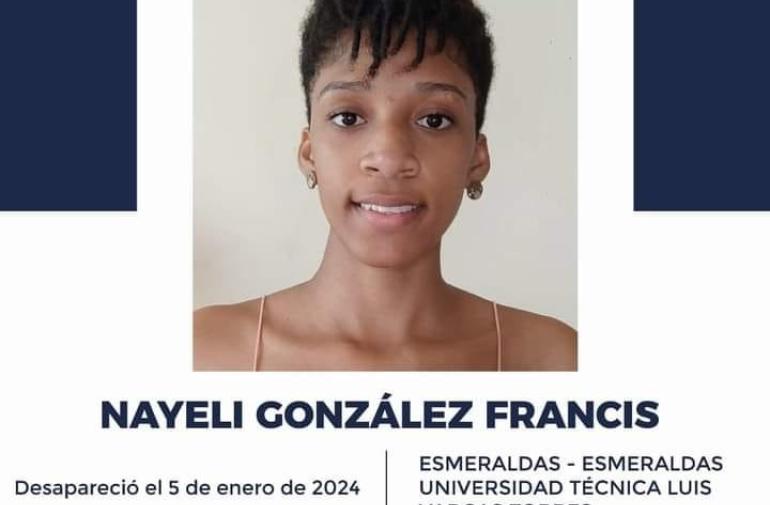 Nayeli González Francis fue reportada como desaparecida.