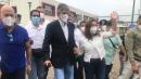 El candidato presidencial Guillermo Lasso fue a sufragar junto a su familia.