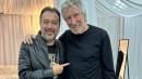Roger Waters junto a Pabel Muñoz, alcalde de Quito.