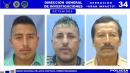 Los sospechosos son Martín David Franco Pico, Cristóbal Rafael Rodríguez Cedeño y José Honorato Figueroa Lucas.
