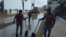 El Malecón de Salinas fue cerrado por fuerte oleaje