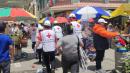 Miembros de la Cruz Roja han auxiliado a varias personas en la peregirnación.