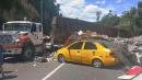 El accidente ocurrió la tarde de este lunes 8 de julio de 2024, en la avenida Simón Bolívar, en Quito.