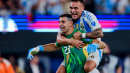 Lautaro y Emiliano Martínez, figuras de la final de Copa América.