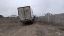 El furgón abandonado en Santa Elena.