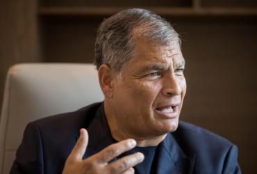 Rafael Correa, expresidente de Ecuador.