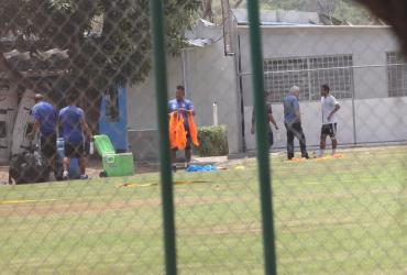 El entrenamiento de Emelec, este 30 de octubre.