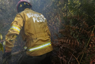 Incendio forestal en Sigchos, provincia de Cotopaxi.