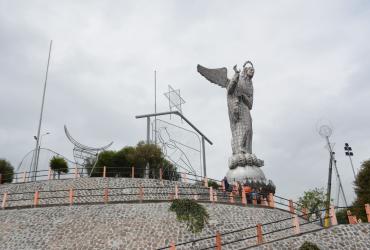 pesebre gigante en El Panecillo