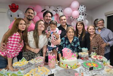 José Daniel Parra celebró los 2 añitos de su hija, en Estados Unidos