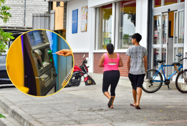 Los delincuentes intentaron llevarse el dinero de un cajero automático.