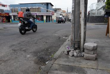 Calles con afectaciones en el norte de Quito, sector Jipijapa