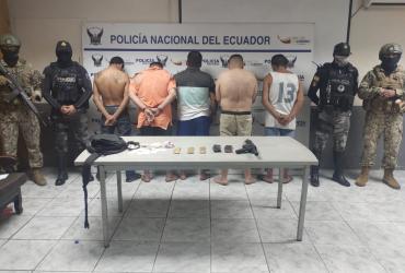 Los detenidos en el sur de Guayaquil.