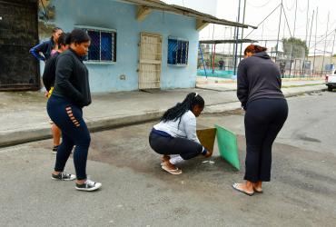 En lugar pusieron una vela por motivo de la masacre en Durán.