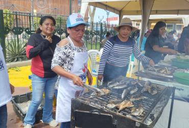 El festival del pescado asado se realizó este 30 de noviembre.