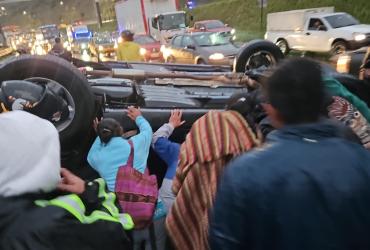 En trágico accidente, en Tambillo, murieron varias personas, entre estas Raúl Ilaquiche.