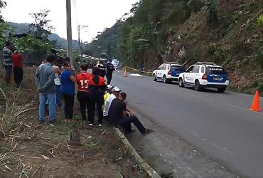 Muerte en vía Guaranda - Babahoyo, Balsapamba