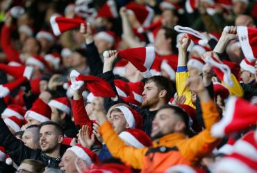 La fiesta de Navidad en los estadio de Inglaterra.