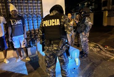 Dos hombres fueron asesinado en Esmeraldas, el 1 de enero del 2025.