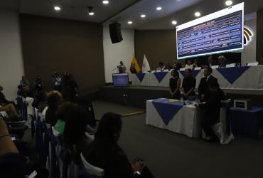 El CNE hizo el sorteo del debate presidencial de las elecciones de 2025 en Ecuador.