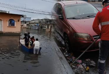 Estas imágenes captan el impacto de la lluvia que cayó el 17 de enero en Guayaquil.