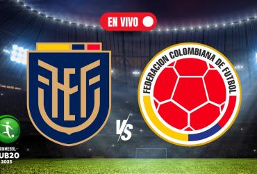 Ecuador vs Colombia en el sub 20 de Venezuela.