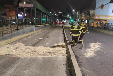 Accidente en La Tabiazo, sur de Quito