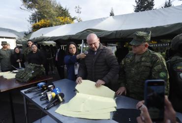 prueba de calidad de los chalecos antibalas militares