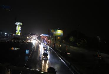 Congestión vehicular en Guayaquil.