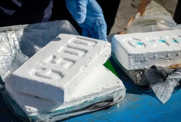bloque de cocaína incautada