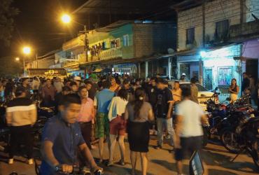 El caos que se vivió por el caso en la comunidad de Guangala.