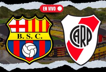 Barcelona SC recibe a River Plate por Copa Libertadores.
