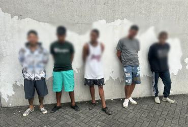 Los aprehendidos fueron llevados hacia una unidad judicial.