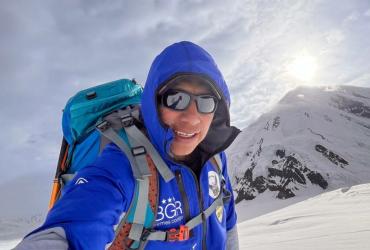 Patricio Arévalo en el Everest