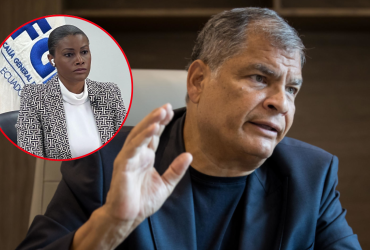 Diana Salazar y Rafael Correa